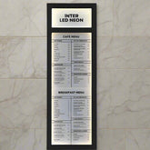 The Streatham' - Branded Black Exterior Menu Box (2x A4 Portrait)